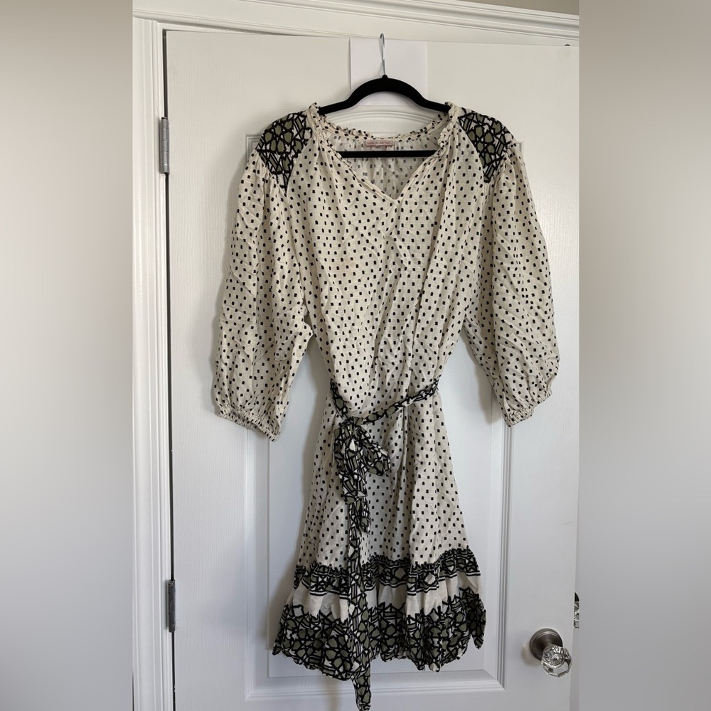 Knox Rose Black and Cream Patterned Blouse